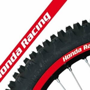 Déco de jante BLACKBIRD Replica Honda Racing rouge universelle
