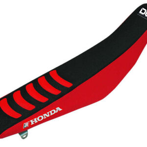 Housse de selle BLACKBIRD Double Grip 3 noir/rouge Honda CRF450R/RX
