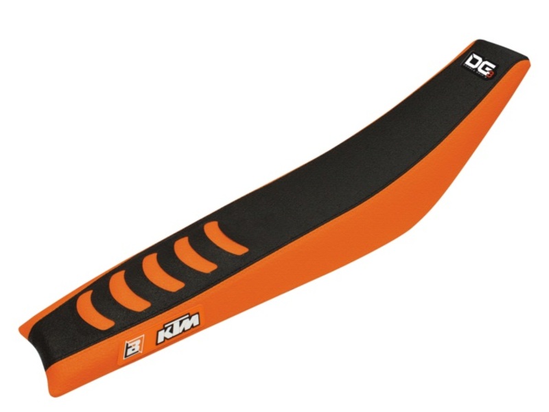 Housse de selle BLACKBIRD Double Grip 3 orange/noir KTM SX85