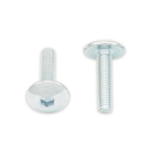 Vis tête bombée plate BOLT M5x0,80x12mm - 10 pièces