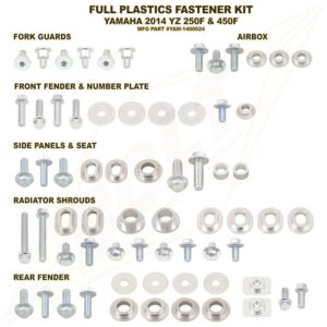 Kit visserie plastiques BOLT - Yamaha YZ250/450-F