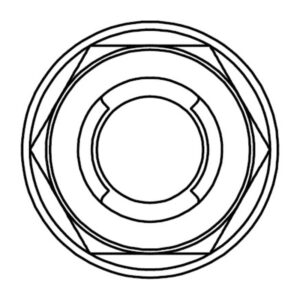 Ecrou Fuji à bride BOLT M10x1,25mm tête 14mm acier - 10 pièces
