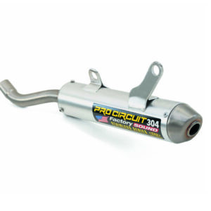 Silencieux PRO CIRCUIT 304 alu brossé/casquette inox Suzuki RM125