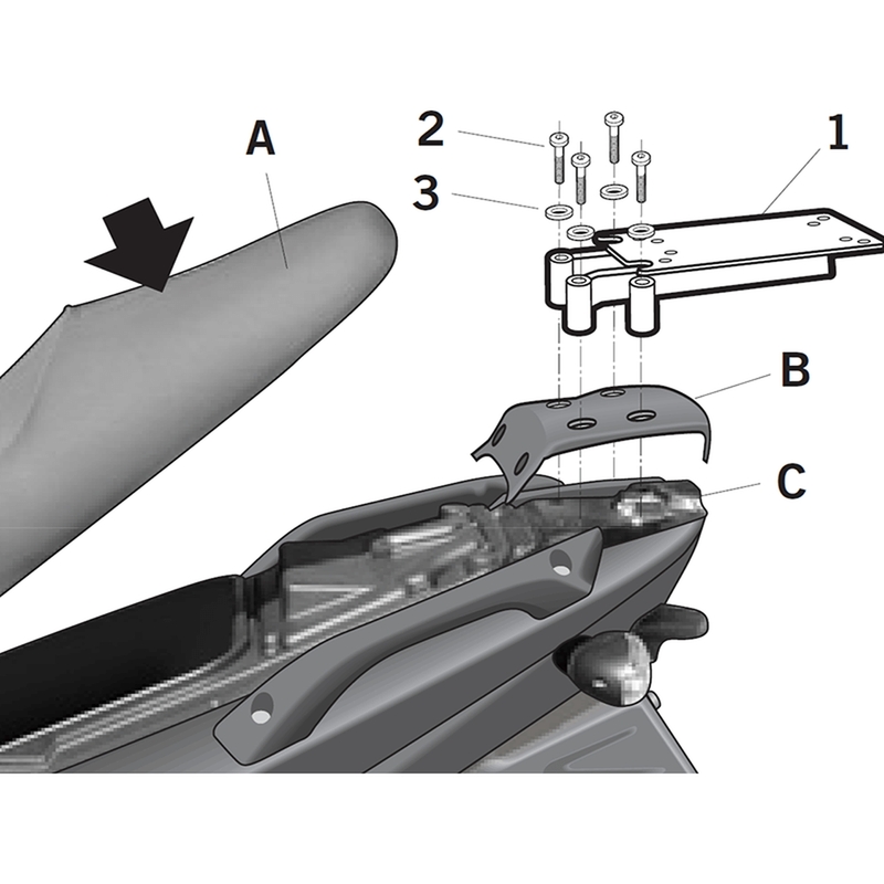 Fixation SHAD Top Master Gilera