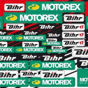 Planche d'autocollants BLACKBIRD Motorex & Bihr