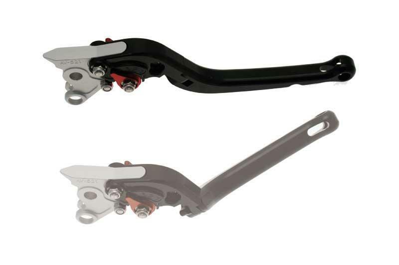 Levier gauche repliable BIHR aluminium anodisé noir