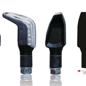 Clignotants BIHR Boomerang LED noir universel