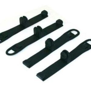 Sangles de fixation de plaque phare enduro BIHR caoutchouc orange