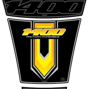 Protection de réservoir MOTOGRAFIX 3pcs noir/jaune Suzuki GSX1400