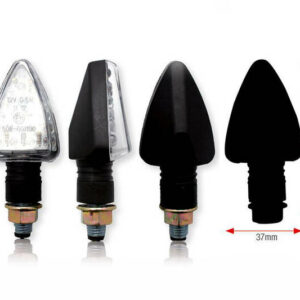 Clignotants BIHR Tri LED court noir universel