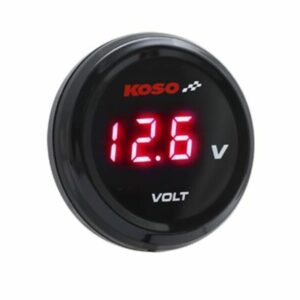 Voltmètre KOSO i-GEAR affichage rouge