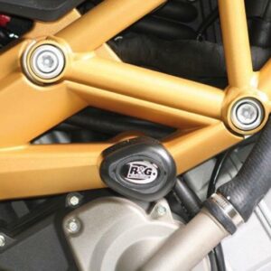 Tampons de protection R&G RACING Aero noir Aprilia Dorsoduro/Shiver 750