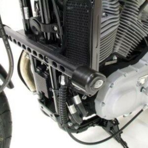 Tampons de protection R&G RACING Aero noir Harley Davidson XR1200/Sportster/X Sportster