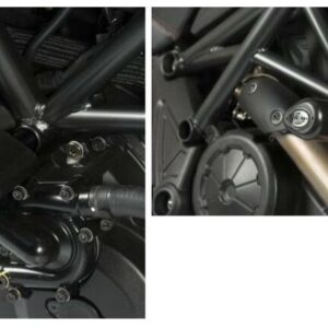 Tampons de protection R&G RACING Aero noir Ducati Diavel