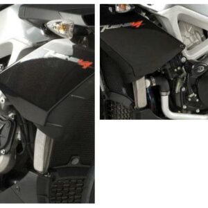 Tampons de protection R&G RACING Aero noir Aprilia Tuono V4/R
