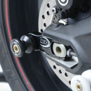 Pions de bras oscillant avec platine R&G RACING noir Triumph