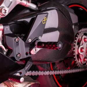 Carter de bras oscillant LIGHTECH carbone brillant