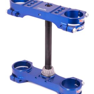 Té de fourche XTRIG ROCS Tech Offset Ø22mm bleu KTM/Husqvarna