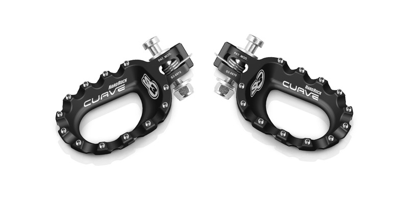 Repose-pieds S3 Curve aluminium noir