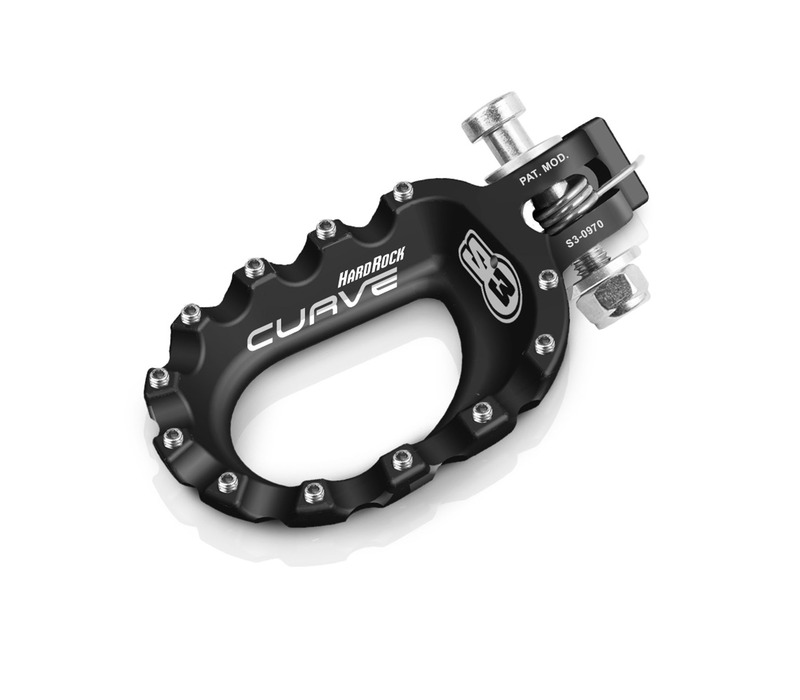 Repose-pieds S3 Curve aluminium noir