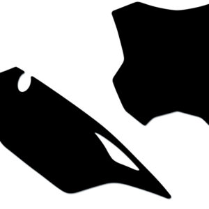 Fonds de plaque BLACKBIRD noir Kawasaki KX450