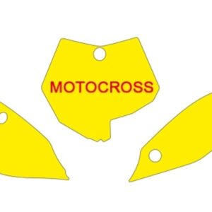 Fonds de plaque BLACKBIRD blanc KTM SX85