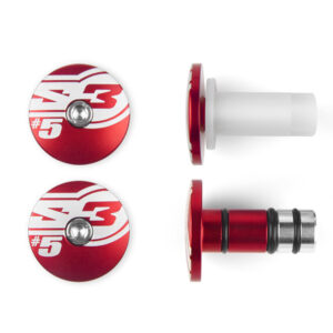 Embouts de guidons S3 End 5 Ø12mm rouge