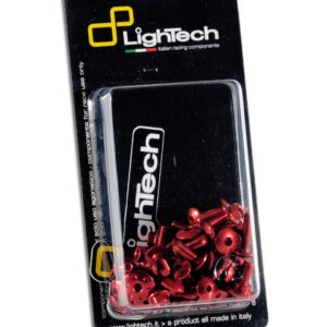 Kit vis de carénage LIGHTECH rouge alu (59 pièces)