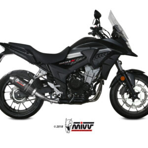 Silencieux MIVV Oval carbone/casquette carbone Honda CB500X