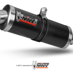 Silencieux MIVV Oval Classic carbone Suzuki SV650