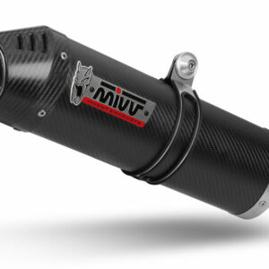 Silencieux MIVV Oval carbone/casquette carbone Honda Integra 750
