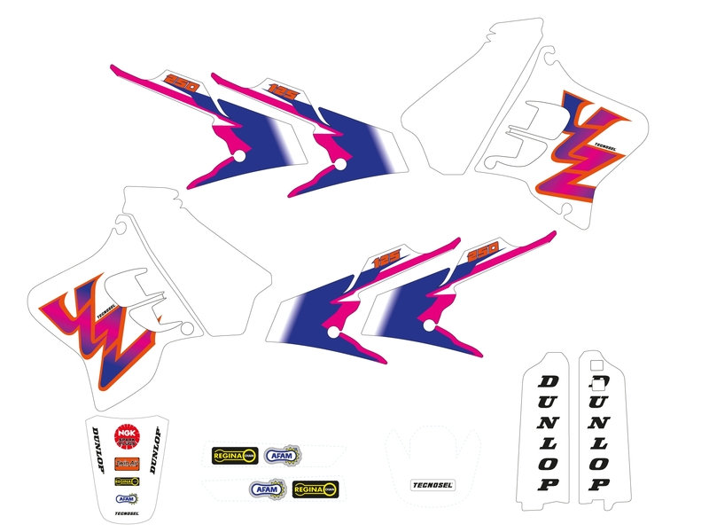 Kit déco TECNOSEL Team Yamaha 1993
