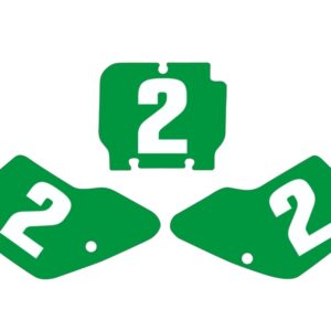Fonds de plaques TECNOSEL vert Kawasaki KX125/250