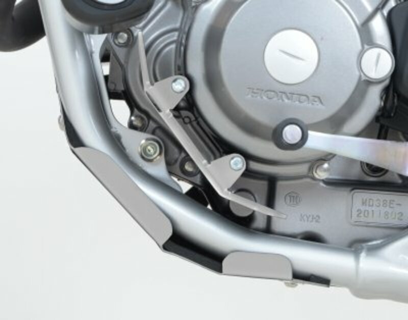 Protection moteur gauche R&G RACING alu argent Honda CRF250M/250L