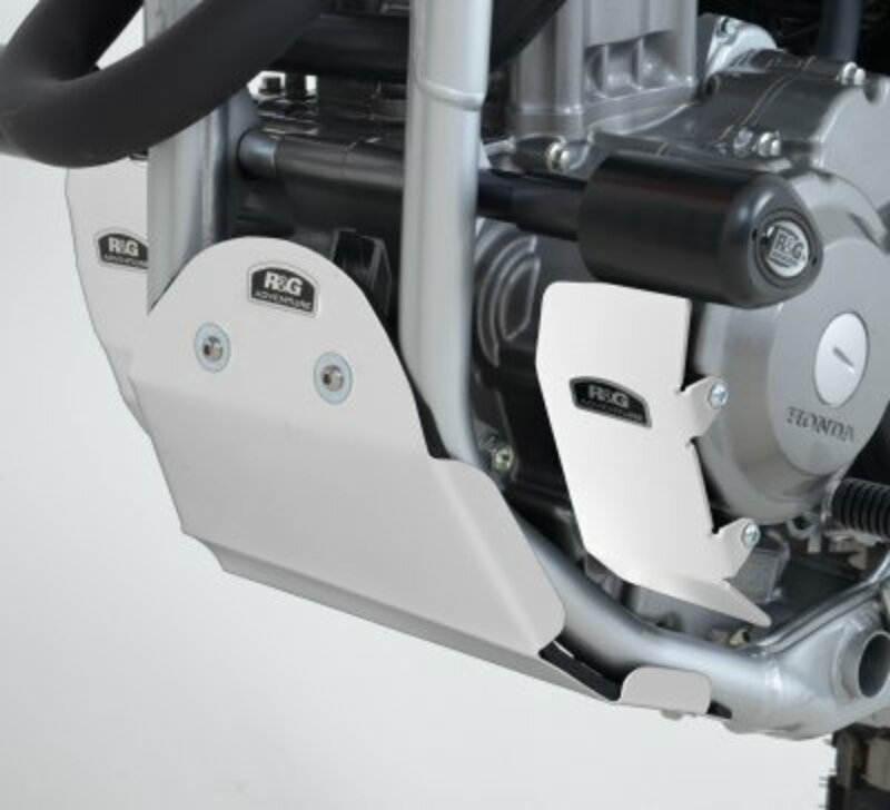 Protection moteur gauche R&G RACING alu argent Honda CRF250M/250L