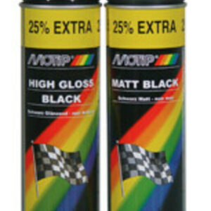 Peinture MOTIP Satin noir mat - Spray 500 ml