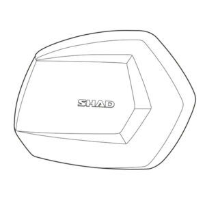Couvercle Aluminium SHAD Sh35 Droit