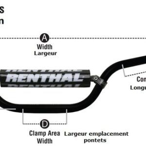 Guidon RENTHAL Fatbar 826 KTM High/Husq Enduro