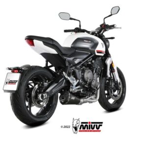 Ligne complète MIVV Delta Race Steel Black/carbone - Triumph Trident 660