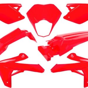 Kit plastique O PARTS rouge brillant - Rieju MRT/MRT Pro 50 (09-21)