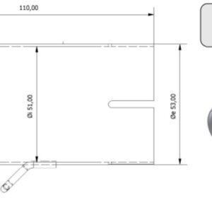 Tube de raccordement MIVV 55 > 51 mm