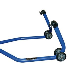 Béquille de stand arrière universelle BIKE LIFT bleu avec supports caoutchouc en "L"- RS-17