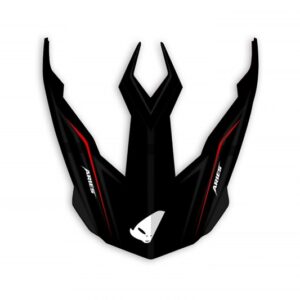 Visière UFO Aries noir/rouge mat
