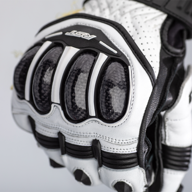 Gants RST TracTech Evo 4 Short - blanc/noir