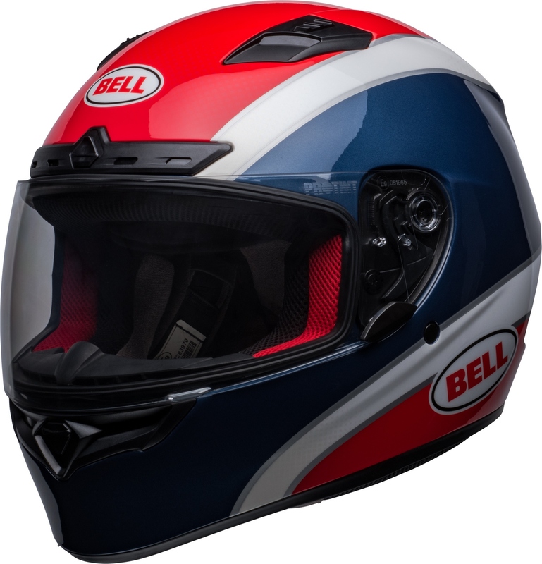 Casque BELL Qualifier DLX Mips Classic - Bleu/Rouge Brillant
