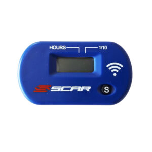 Compteur d'heures SCAR Sans-fil avec Velcro bleu