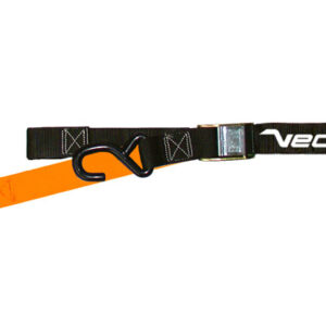 Sangles VECTOR Bicolor - 38 mm - bucle et 2 crochets en S (Ø 9 mm) - Orange/Noir