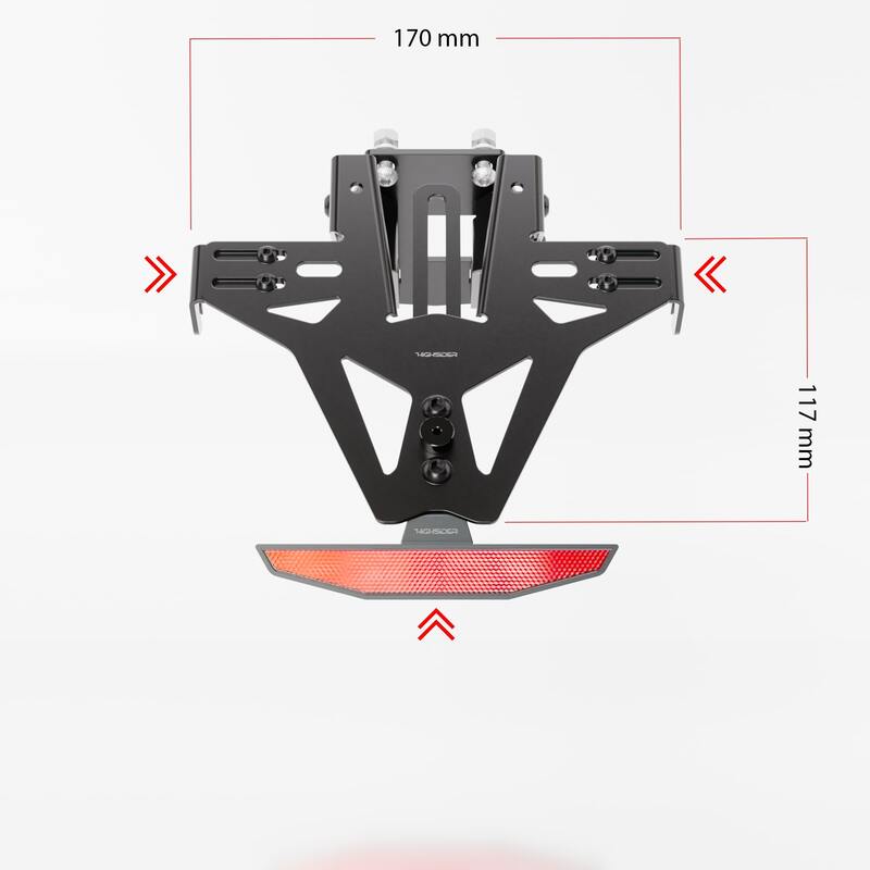 Support de plaque HIGHSIDER pro Akron-RS - KTM - sans feu arrière