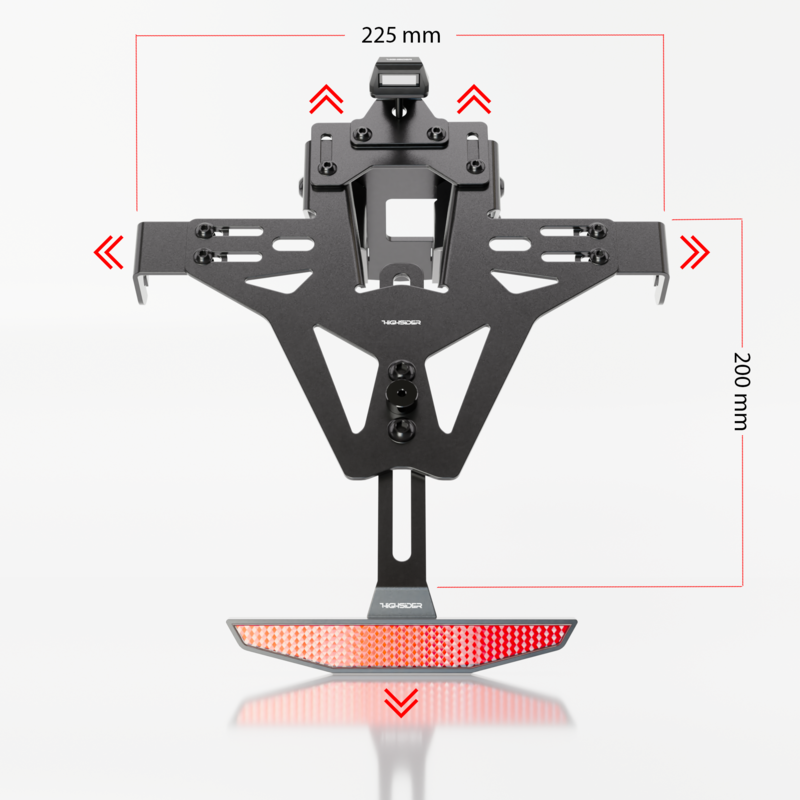 Support de plaque HIGHSIDER pro Akron-RS - Yamaha