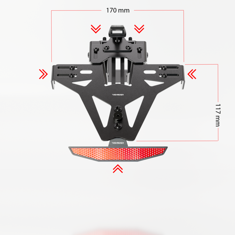 Support de plaque universel HIGHSIDER pro Akron-RS